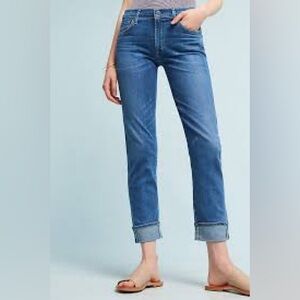 Citizens of Humanity Jazmin Ankle Cuffed Slim Straight Jeans - Size 27